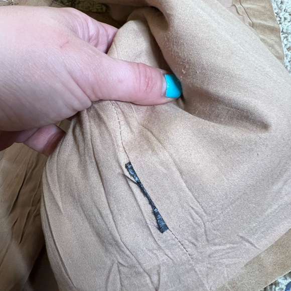 Free People Women Camel Brown Skirt Carson Utility Faux Wrap Style US 2 - Picture 8 of 11